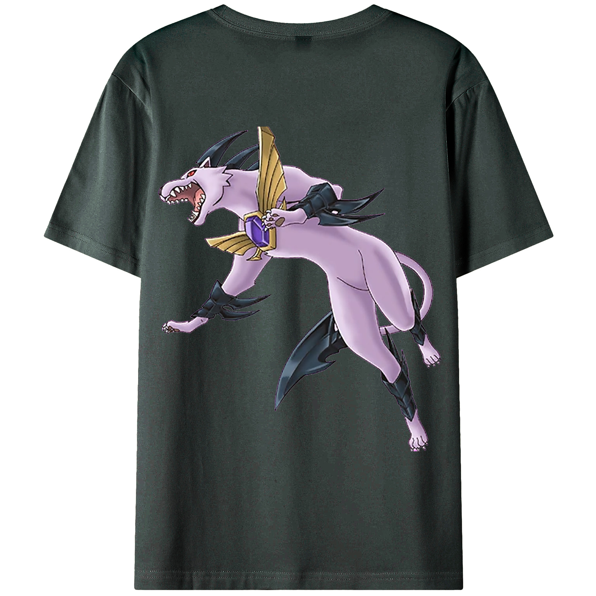 （画像用） 遊☆戯☆王 Yu-Gi-Oh! 綿100％ メンズ半袖Tシャツ（バックプリント） 通気性